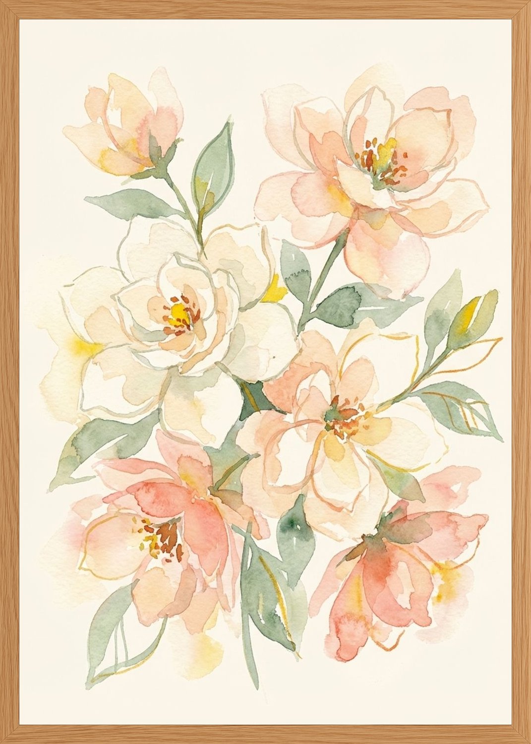 Poster in oak frame