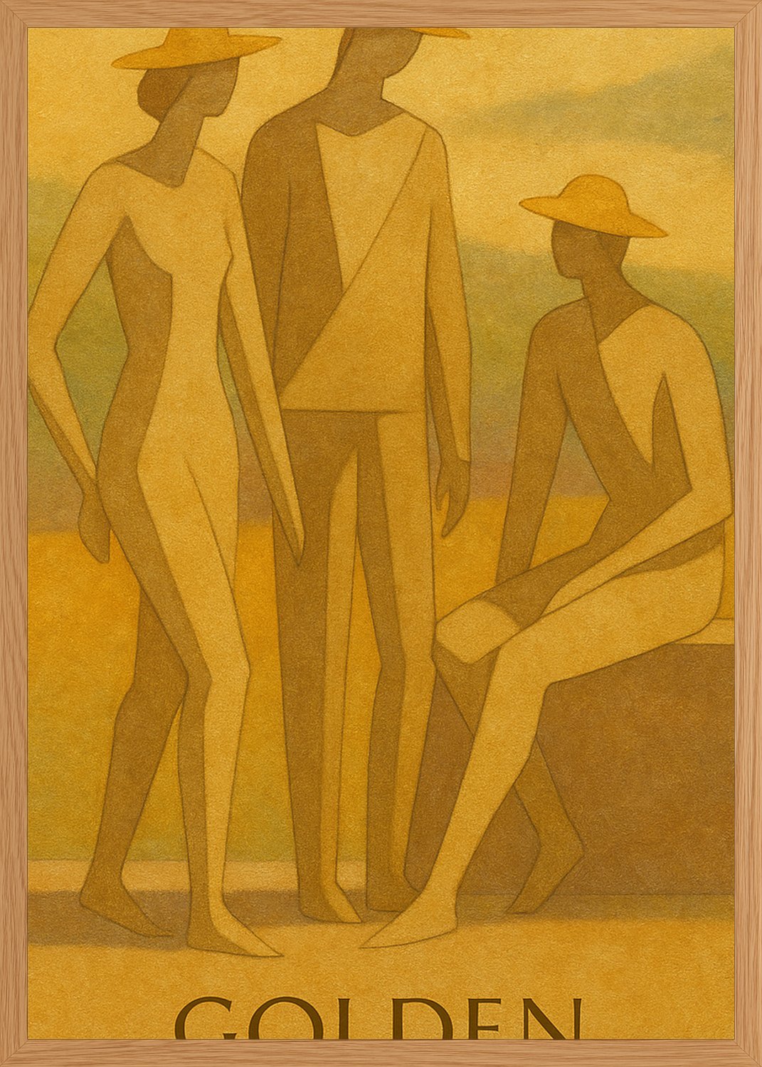 Poster in oak frame
