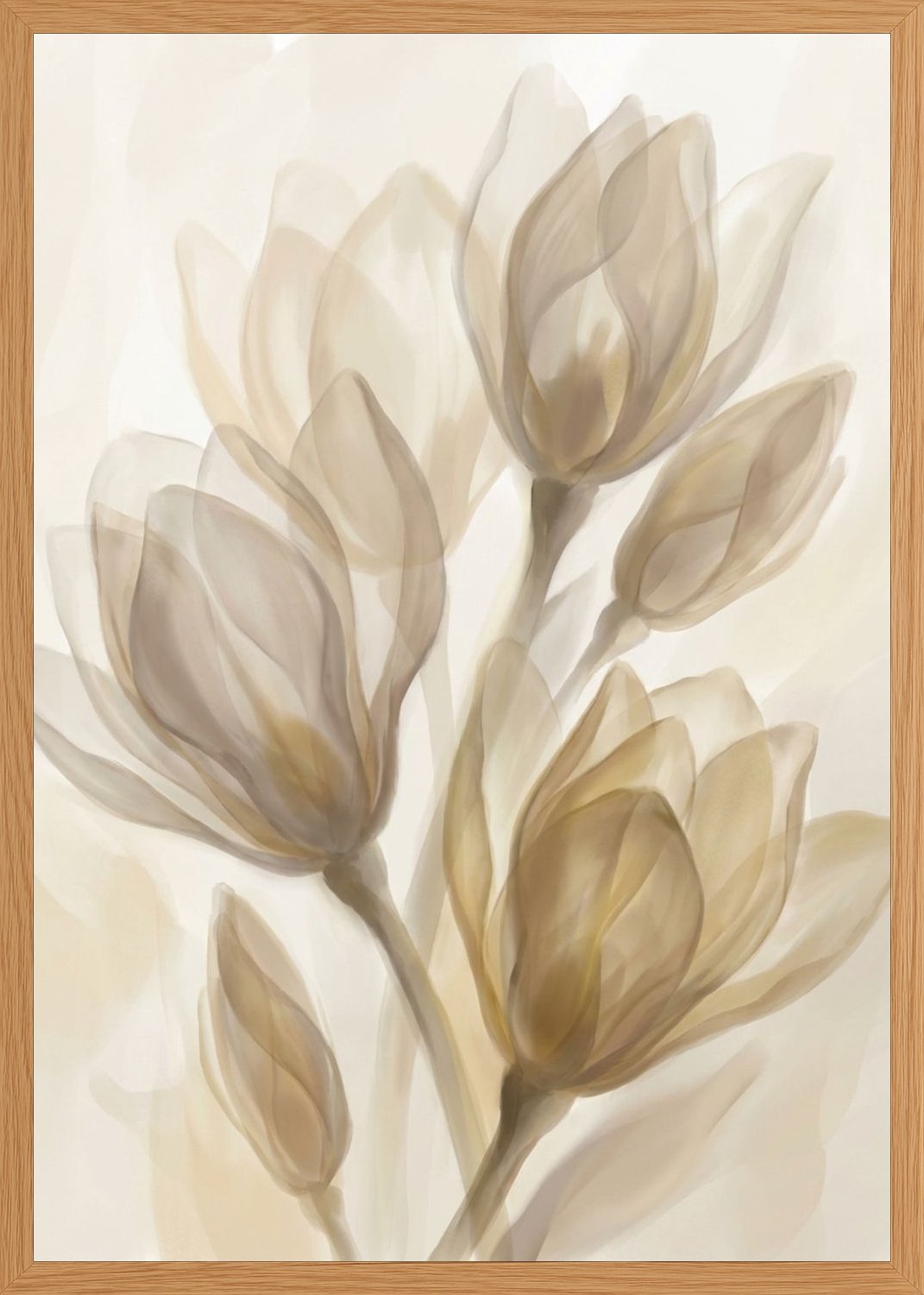 Poster in oak frame