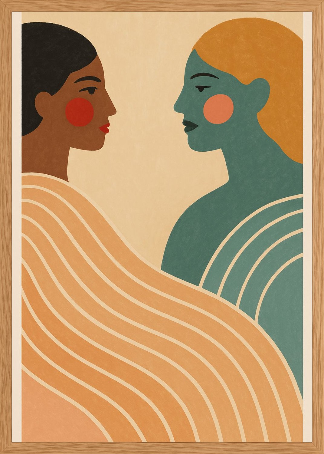 Poster in oak frame