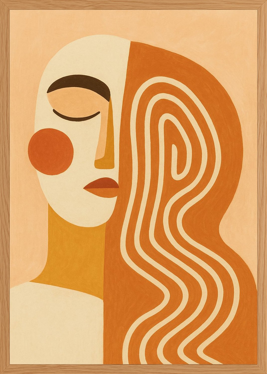 Poster in oak frame