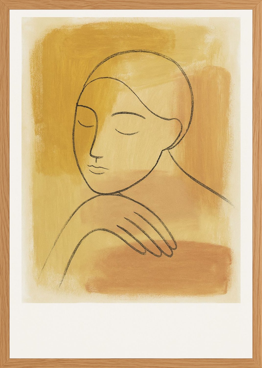 Poster in oak frame