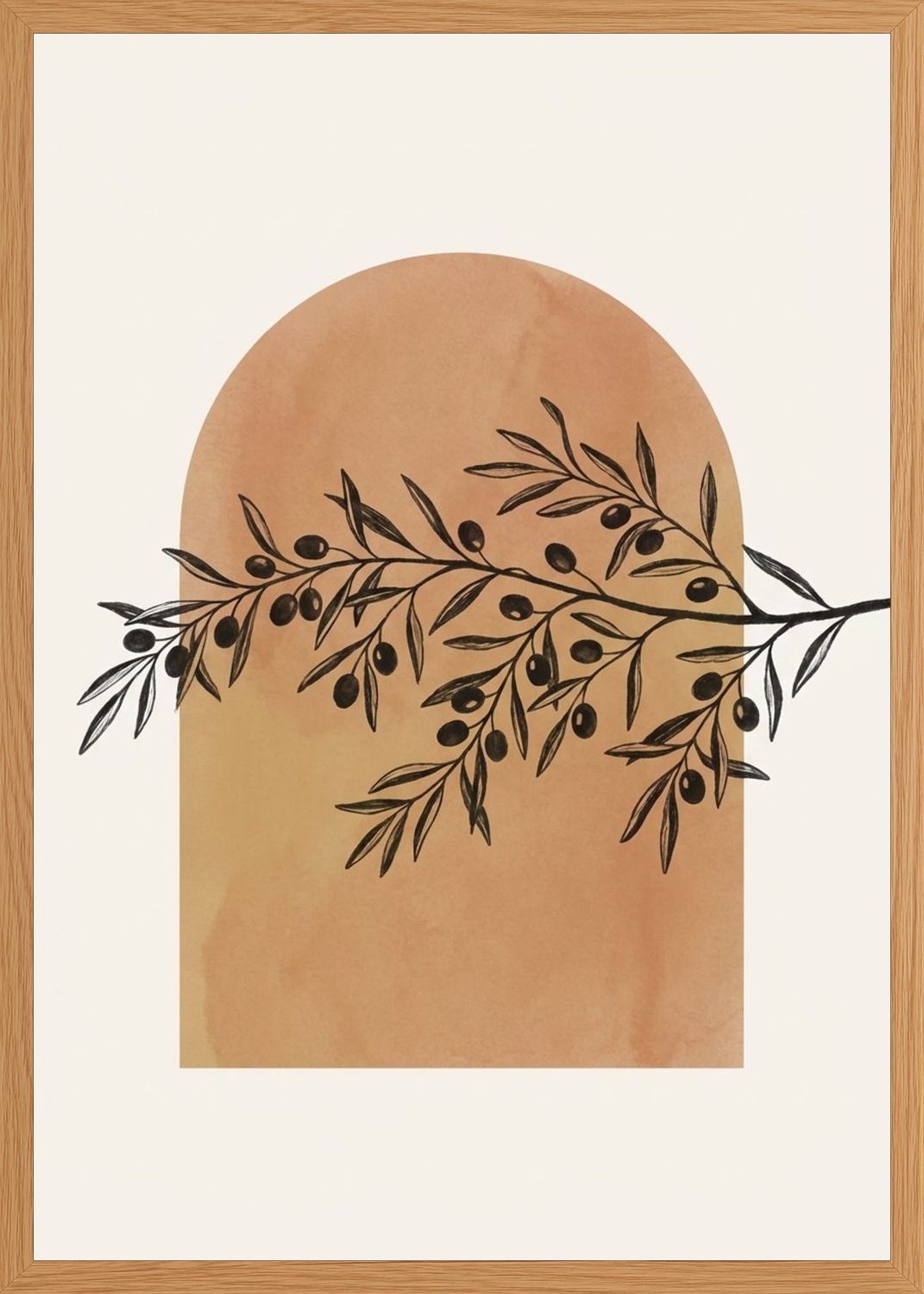 Poster in oak frame