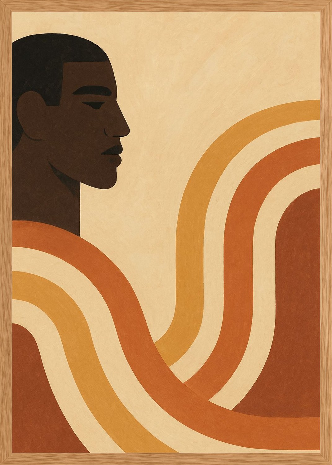 Poster in oak frame