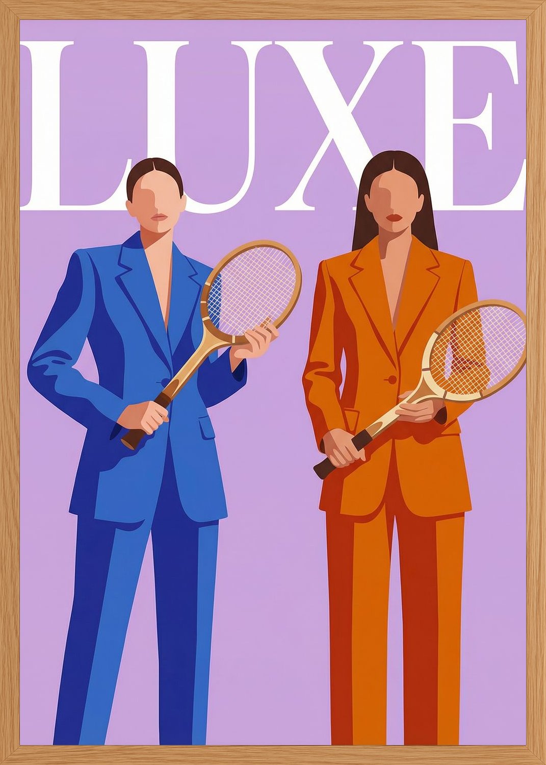 Poster in oak frame