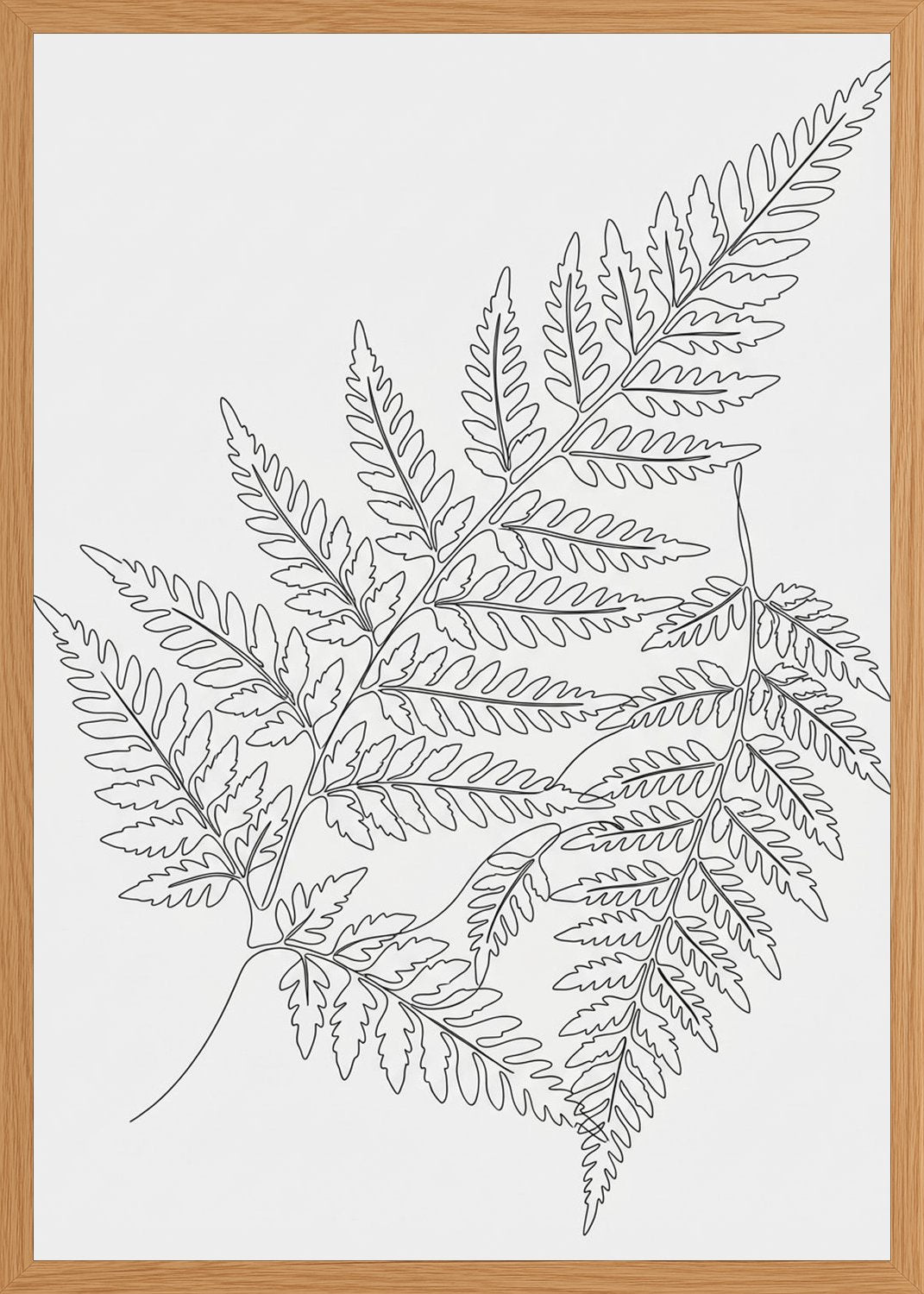 Poster in oak frame