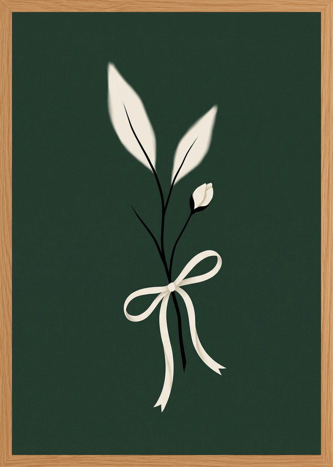 Poster in oak frame