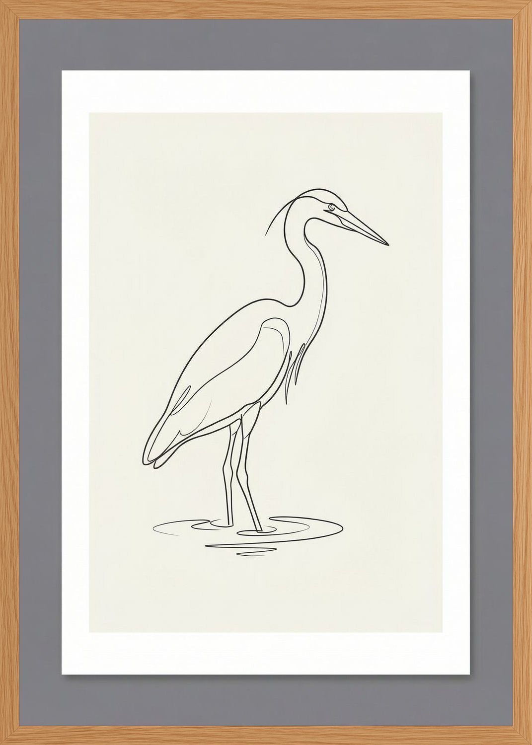 Poster in oak frame