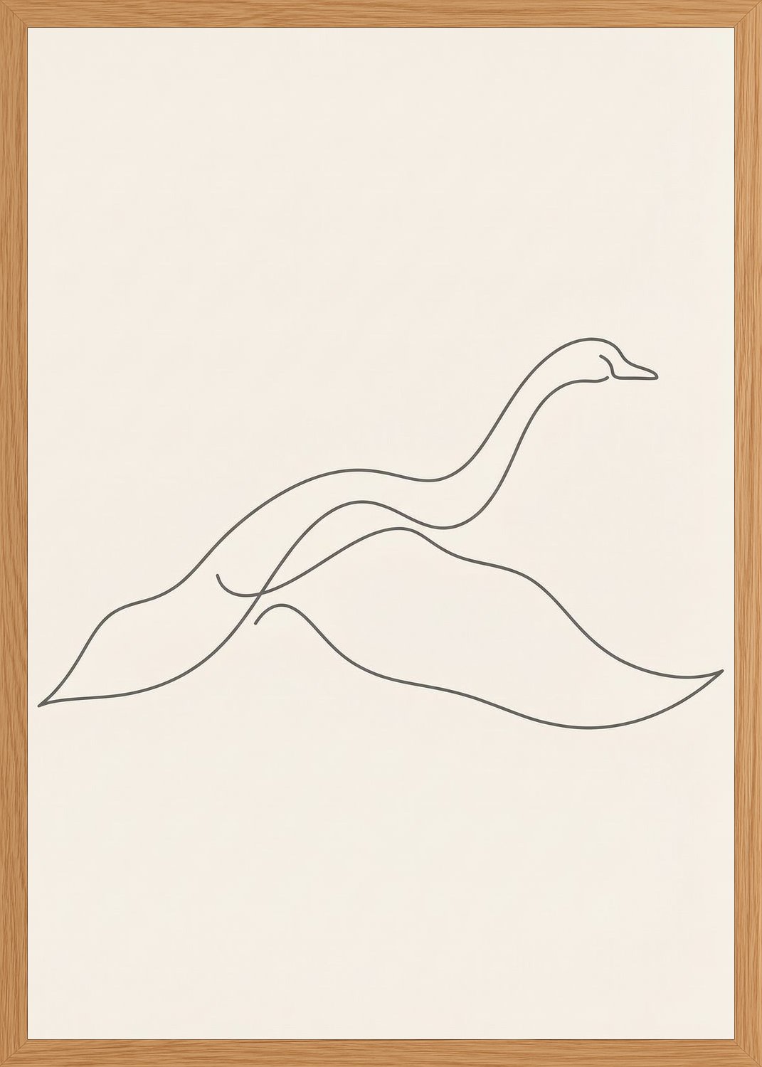 Poster in oak frame