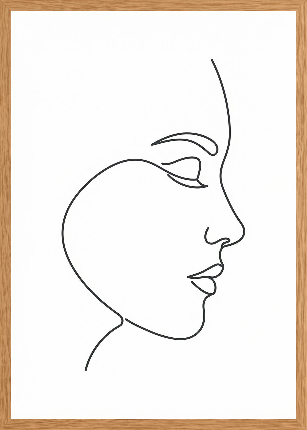 Poster in oak frame