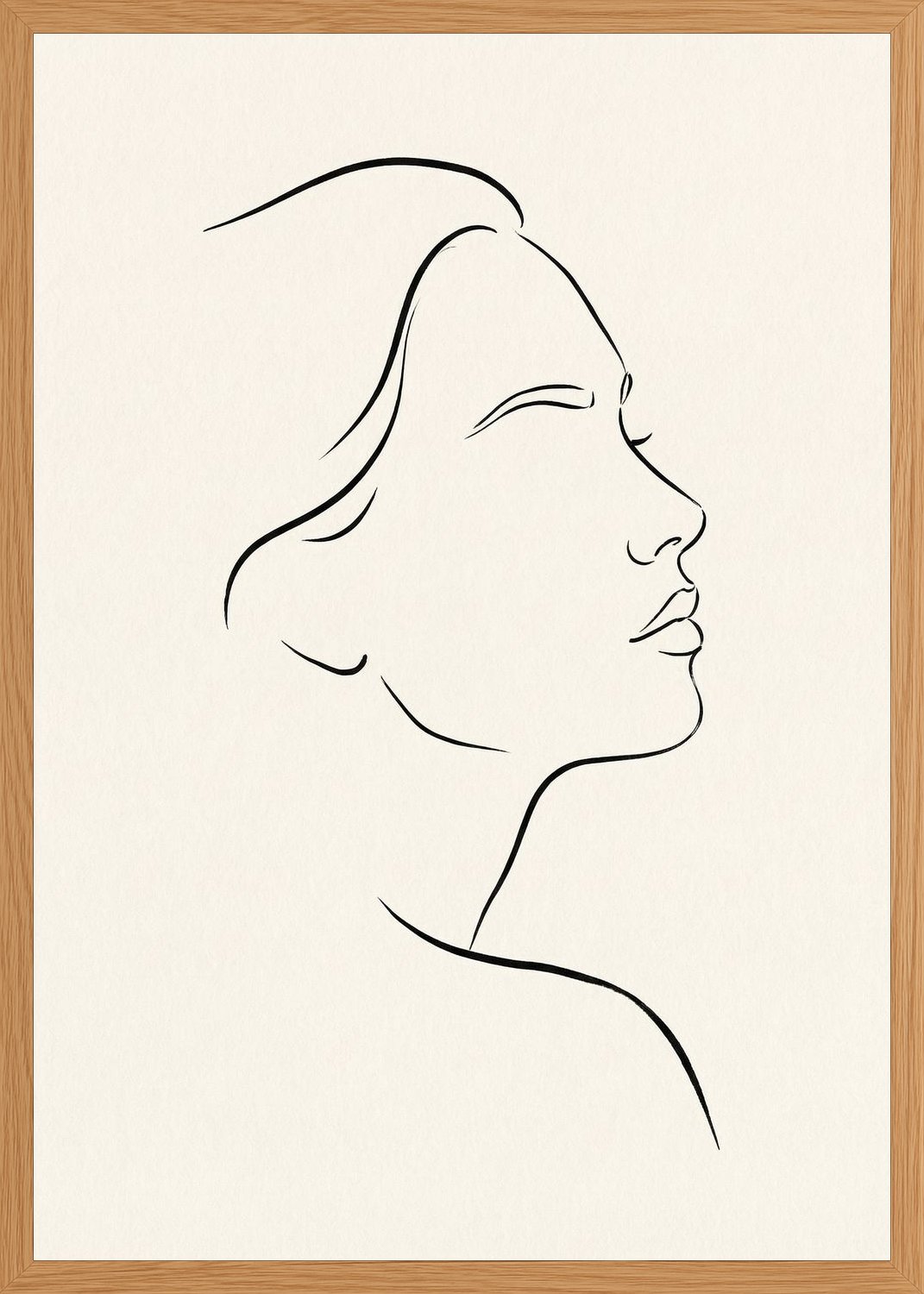 Poster in oak frame