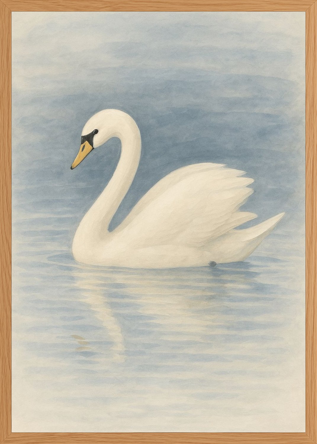 Poster in oak frame