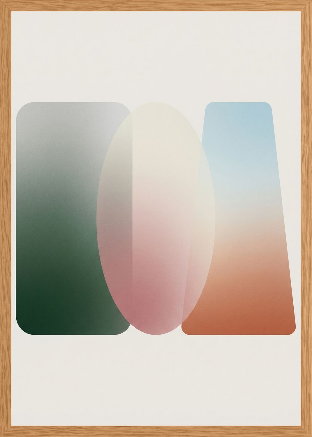 Poster in oak frame