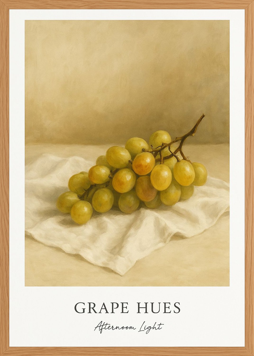 Poster in oak frame
