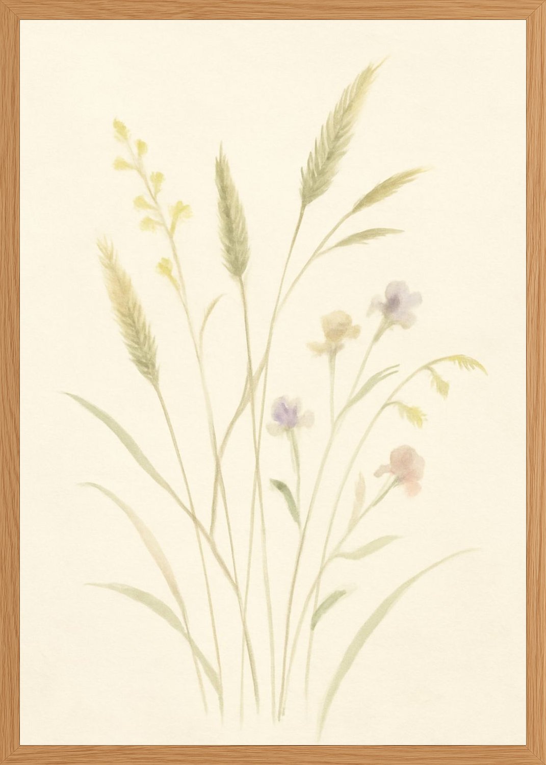 Poster in oak frame