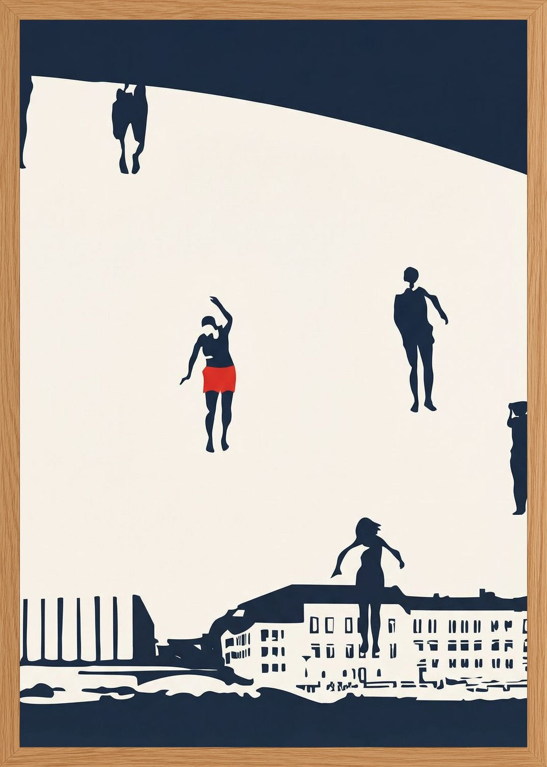 Poster in oak frame