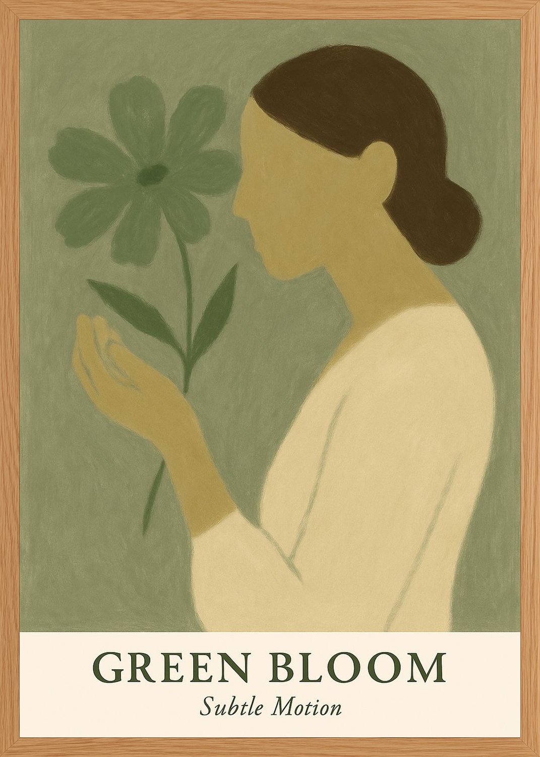 Poster in oak frame