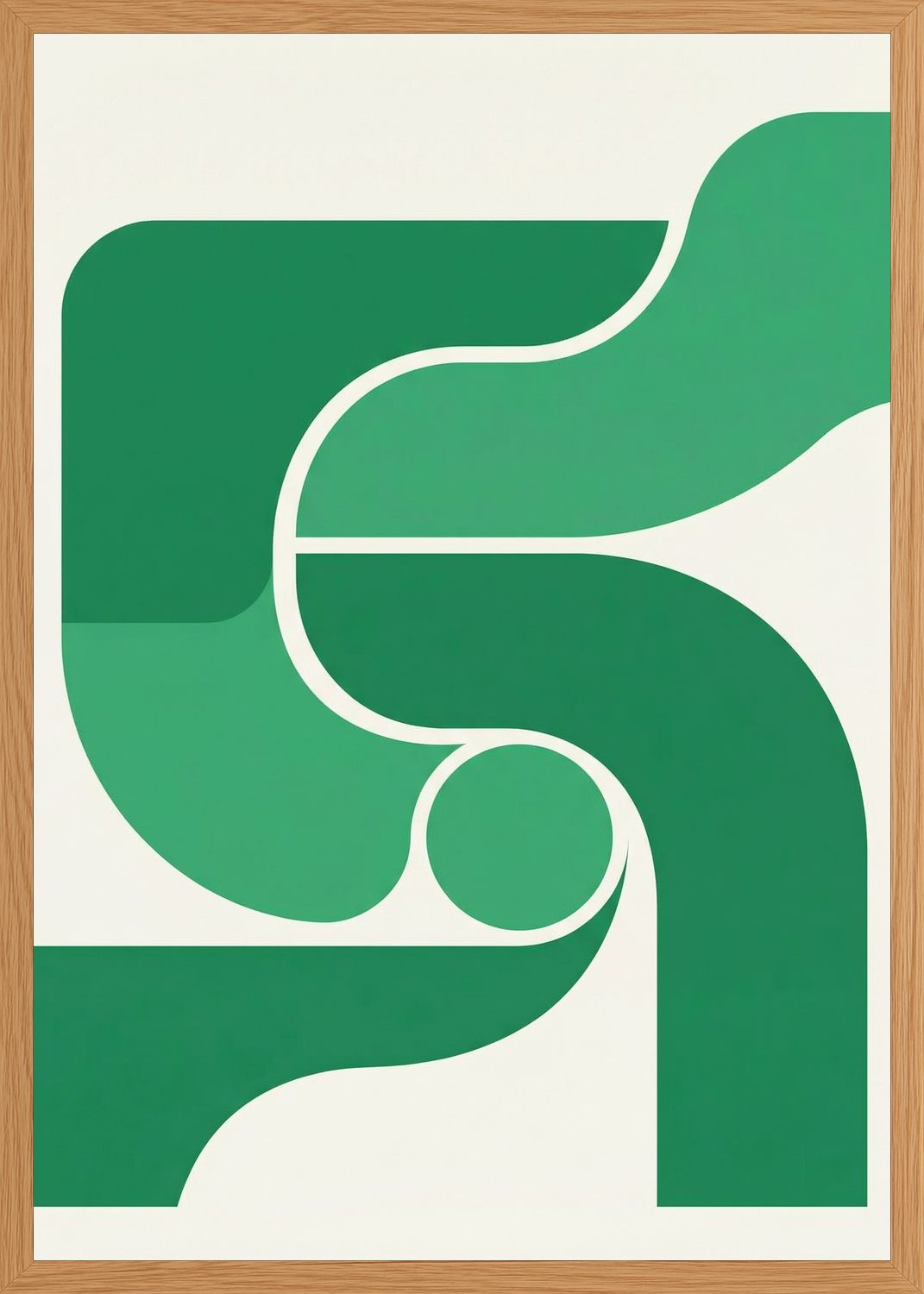 Poster in oak frame