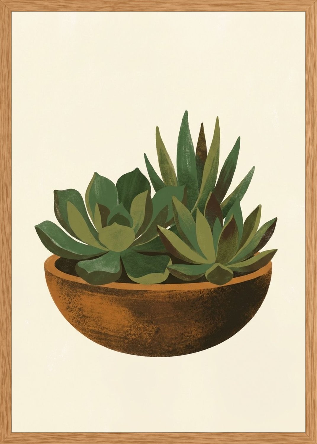 Poster in oak frame