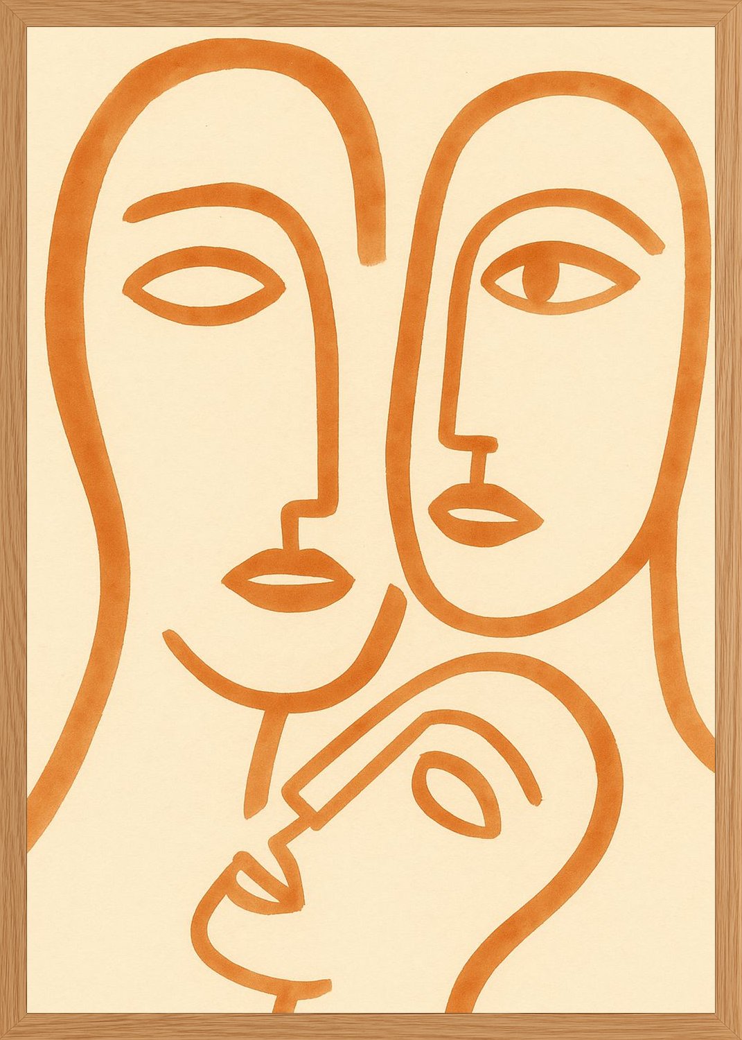 Poster in oak frame