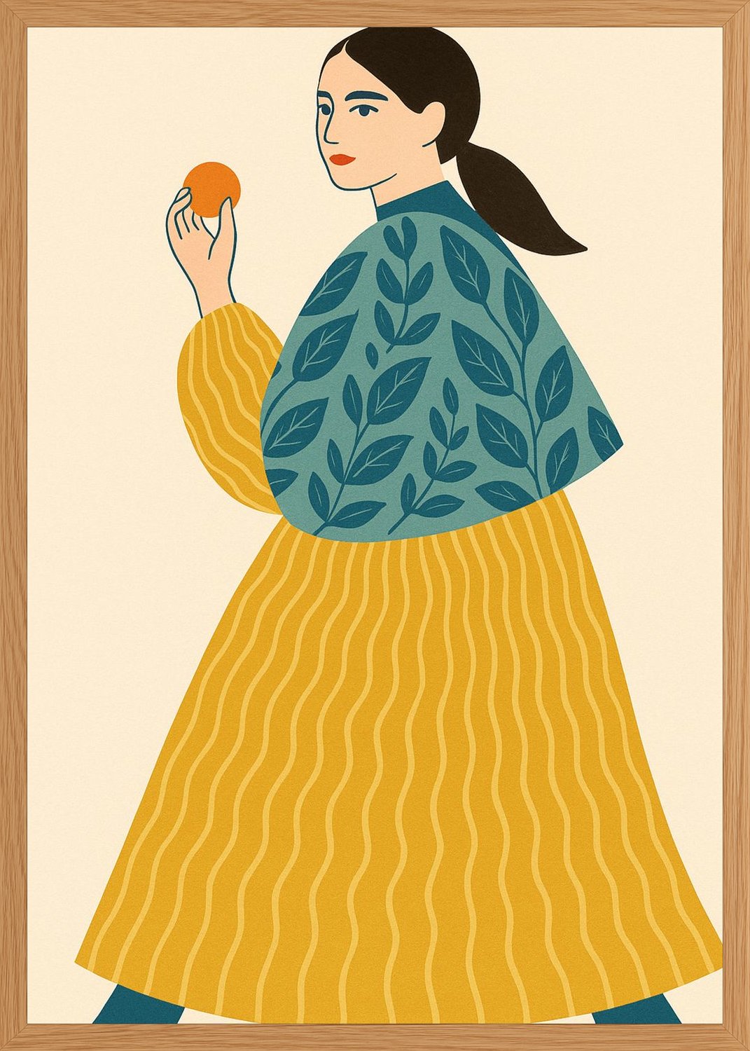 Poster in oak frame