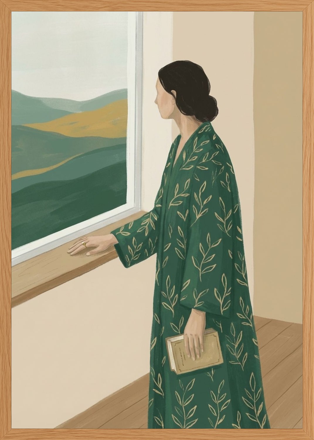 Poster in oak frame