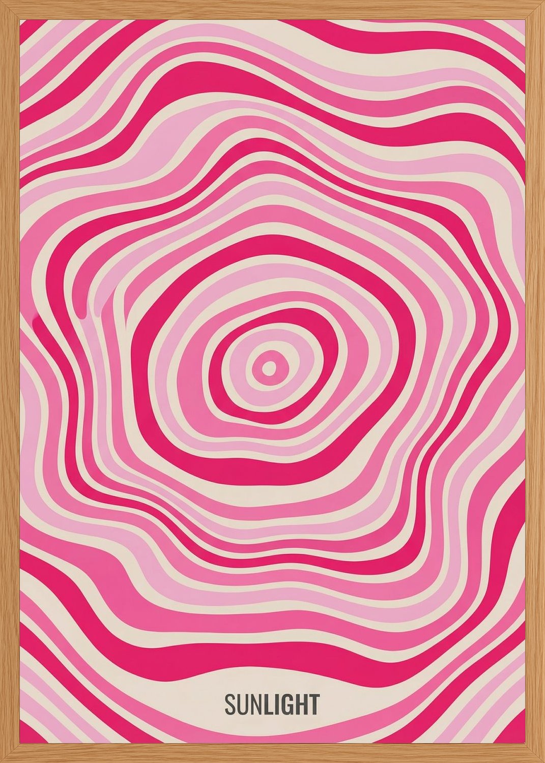 Poster in oak frame