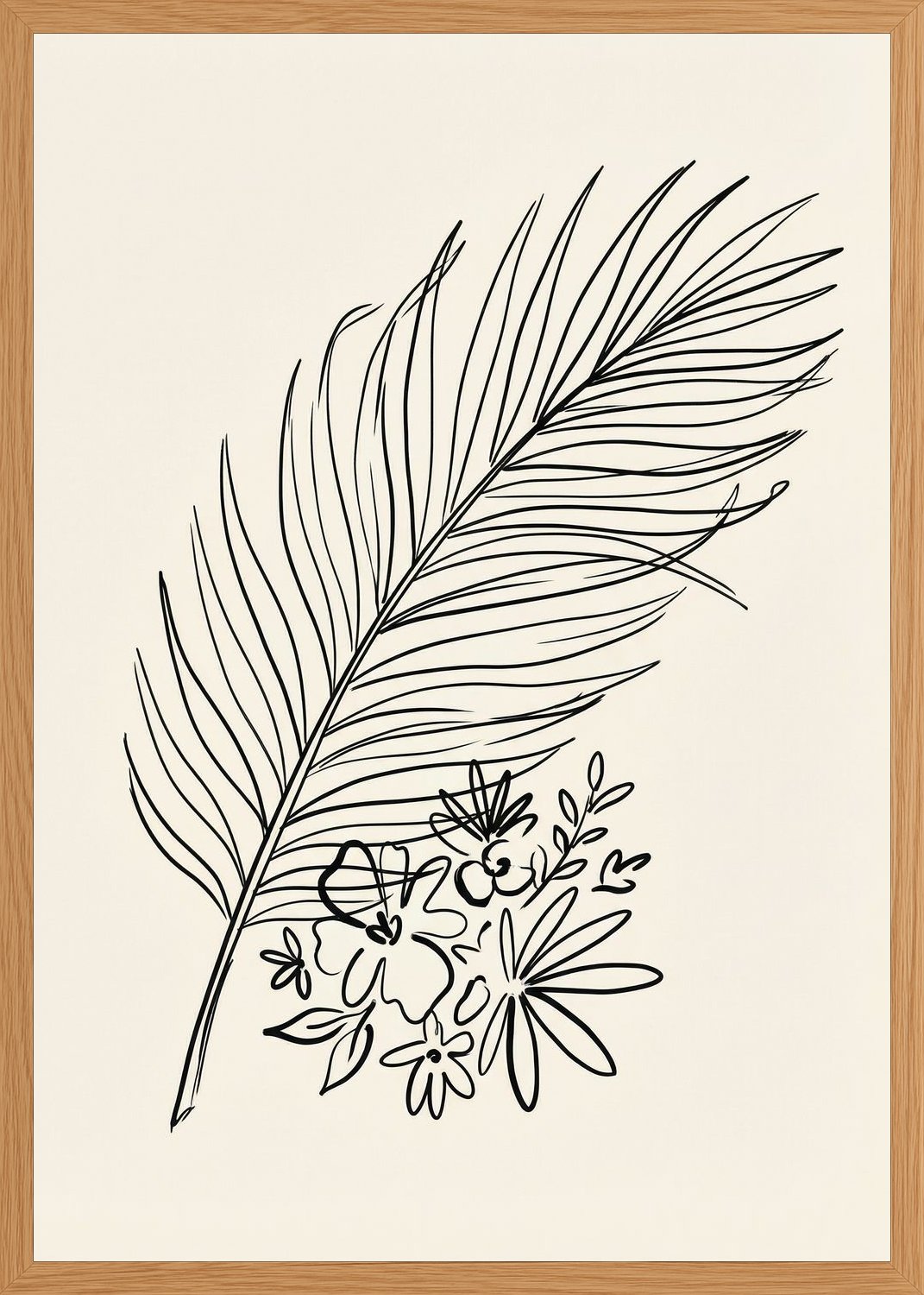 Poster in oak frame
