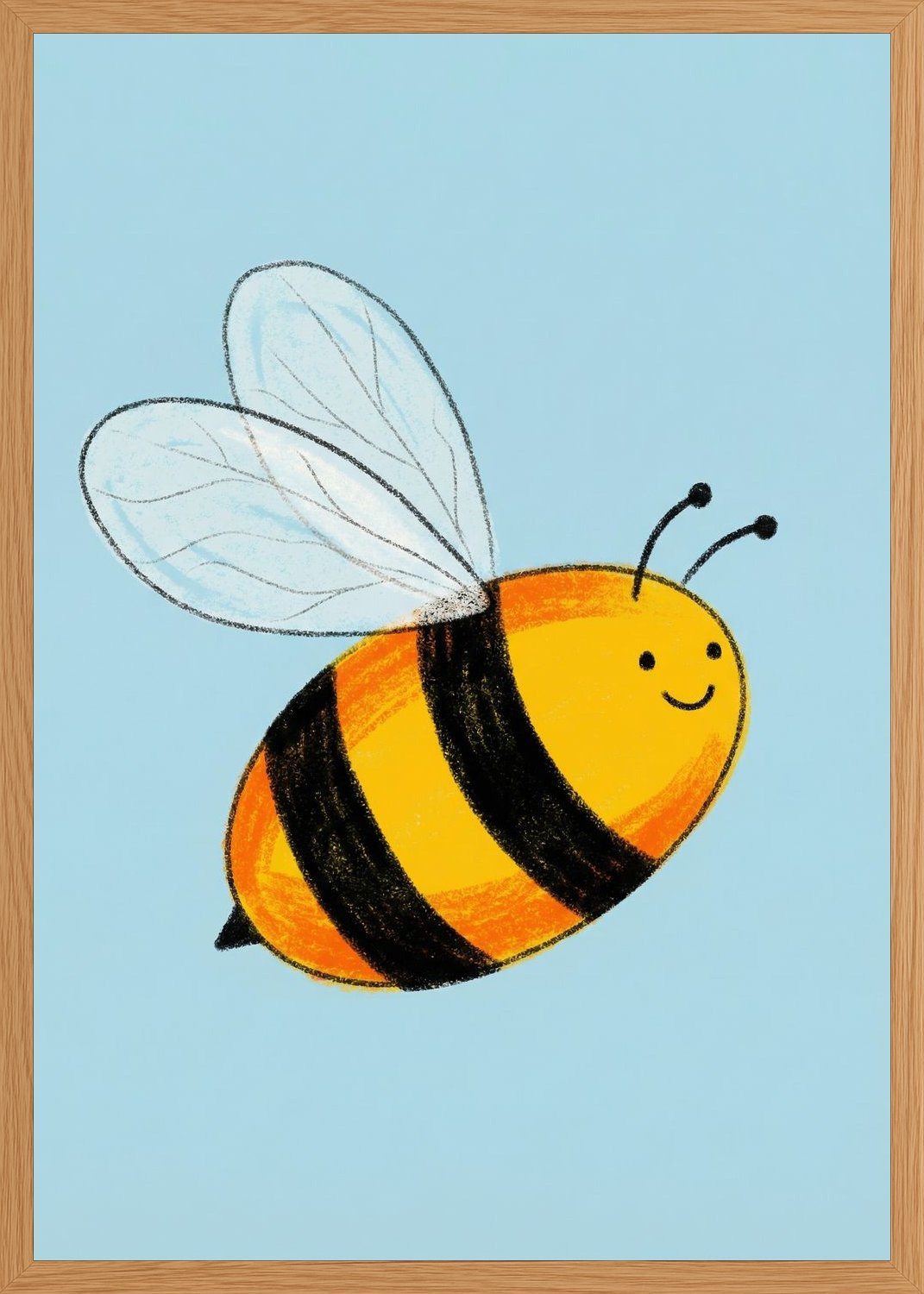 Poster in oak frame