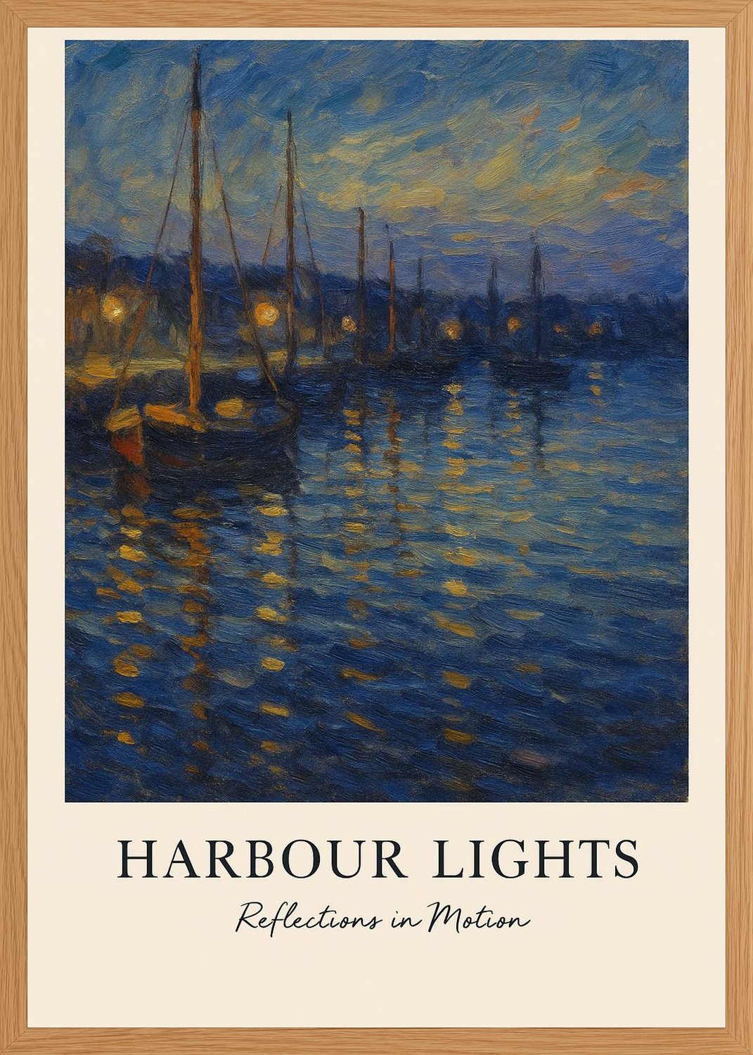 Poster in oak frame