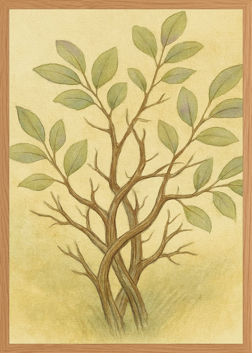 Poster in oak frame