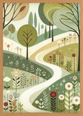 Poster in oak frame
