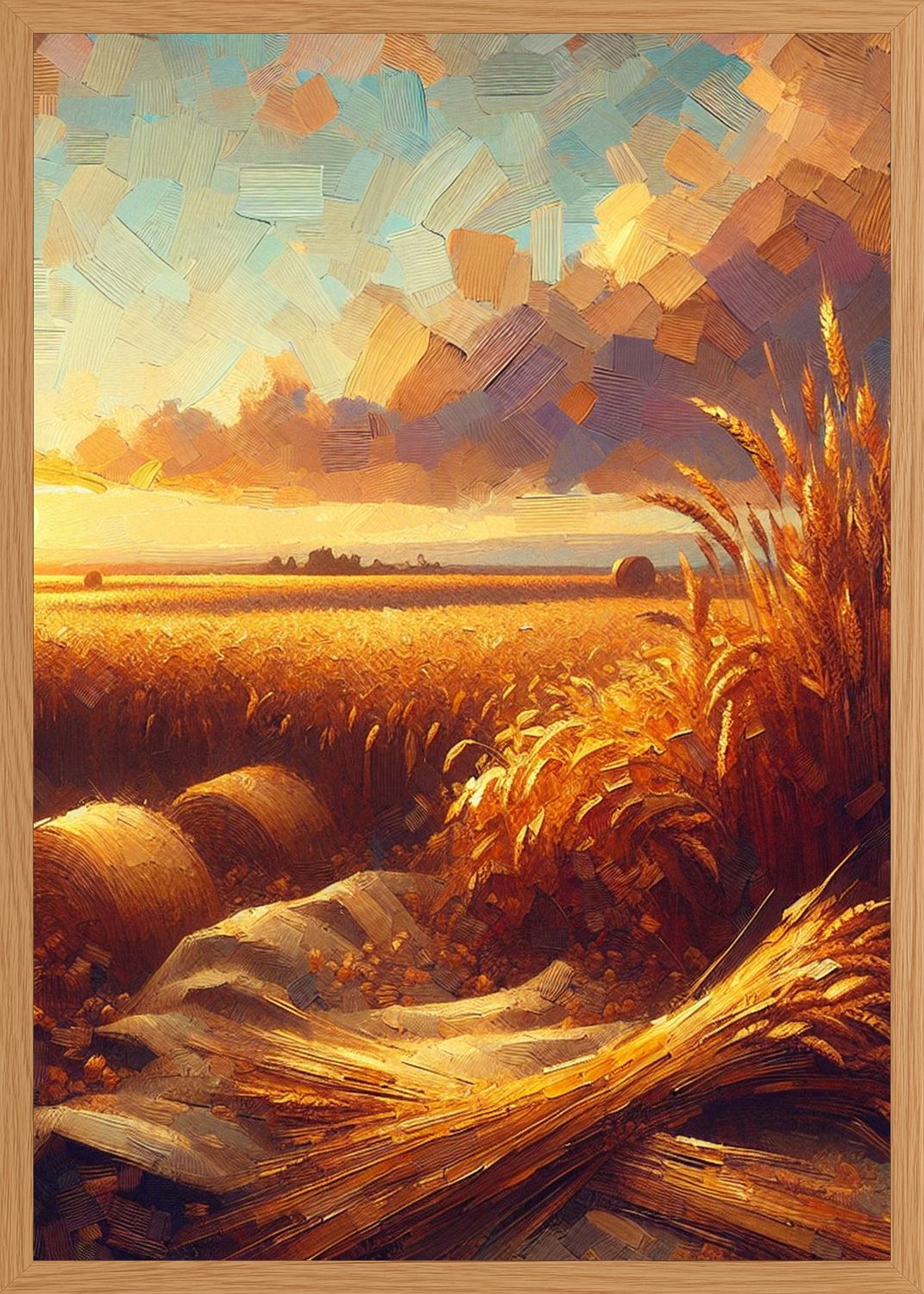 Poster in oak frame