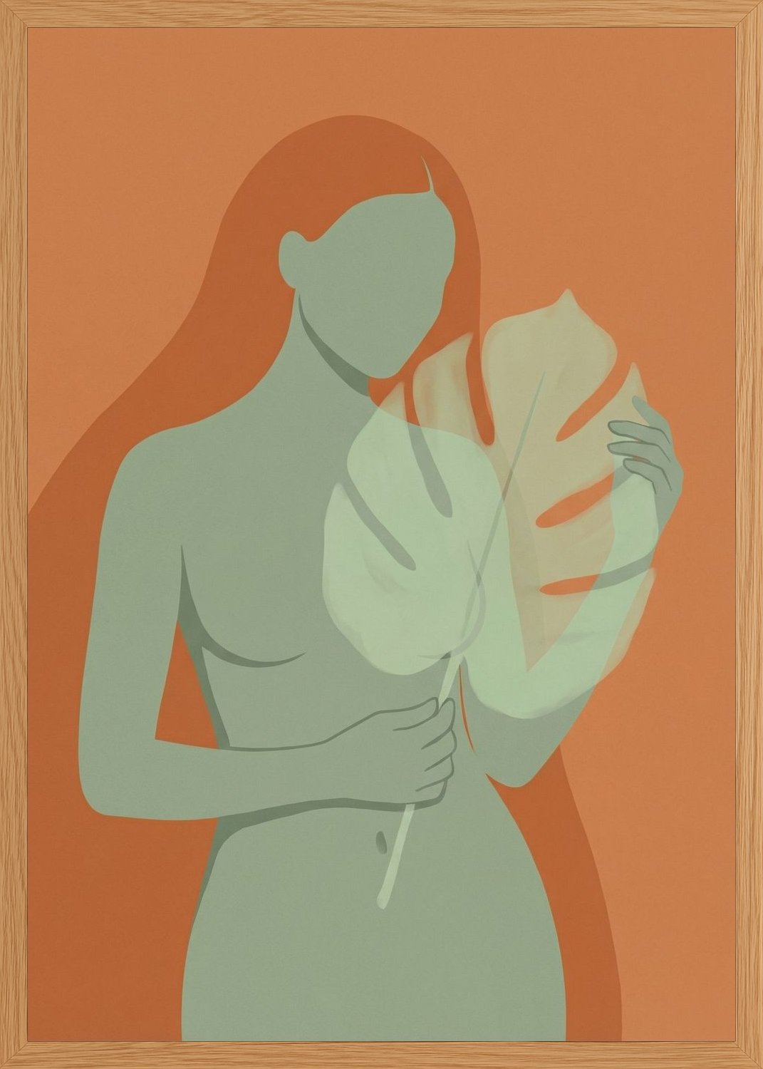 Poster in oak frame