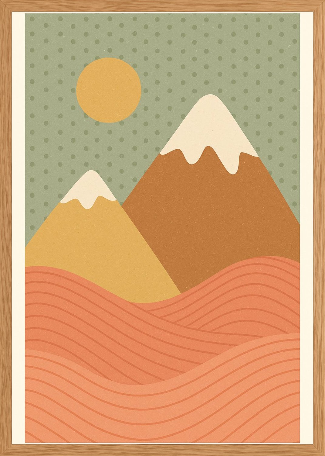 Poster in oak frame
