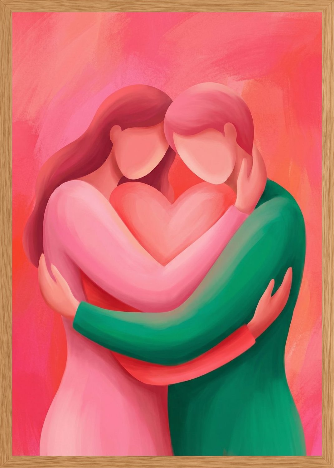 Poster in oak frame