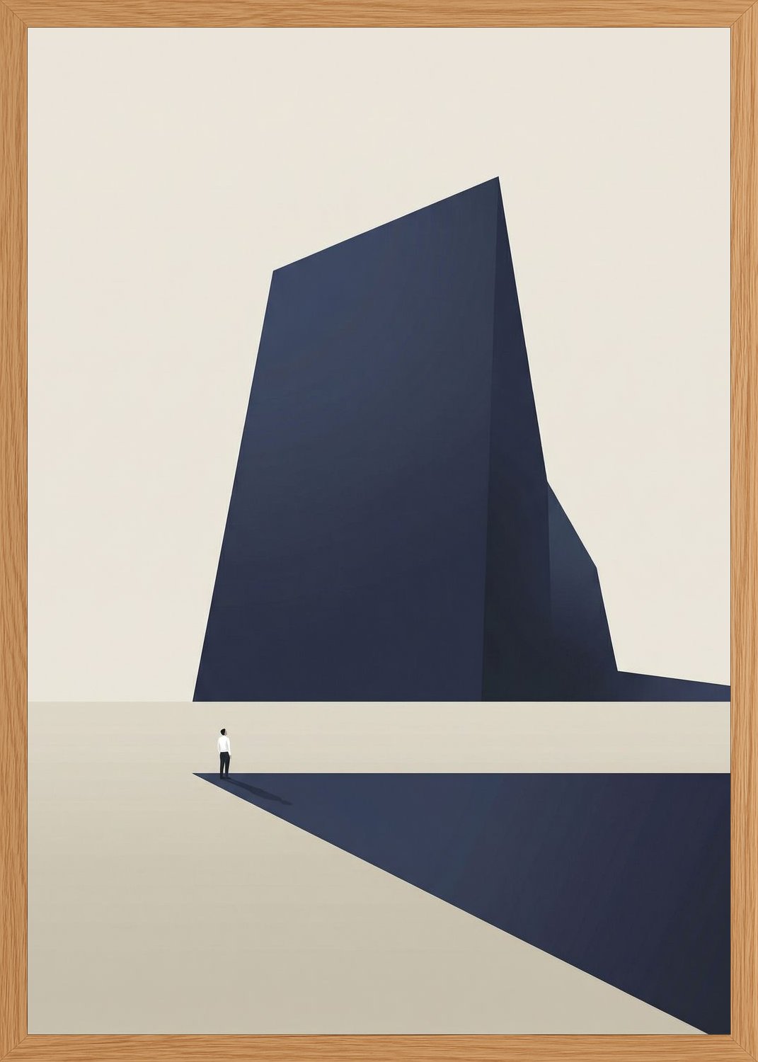 Poster in oak frame