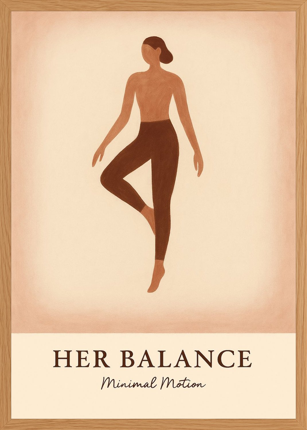 Poster in oak frame