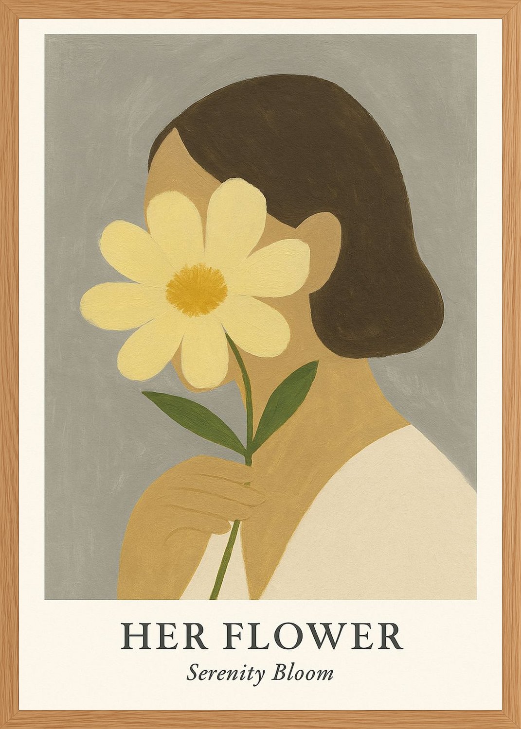 Poster in oak frame