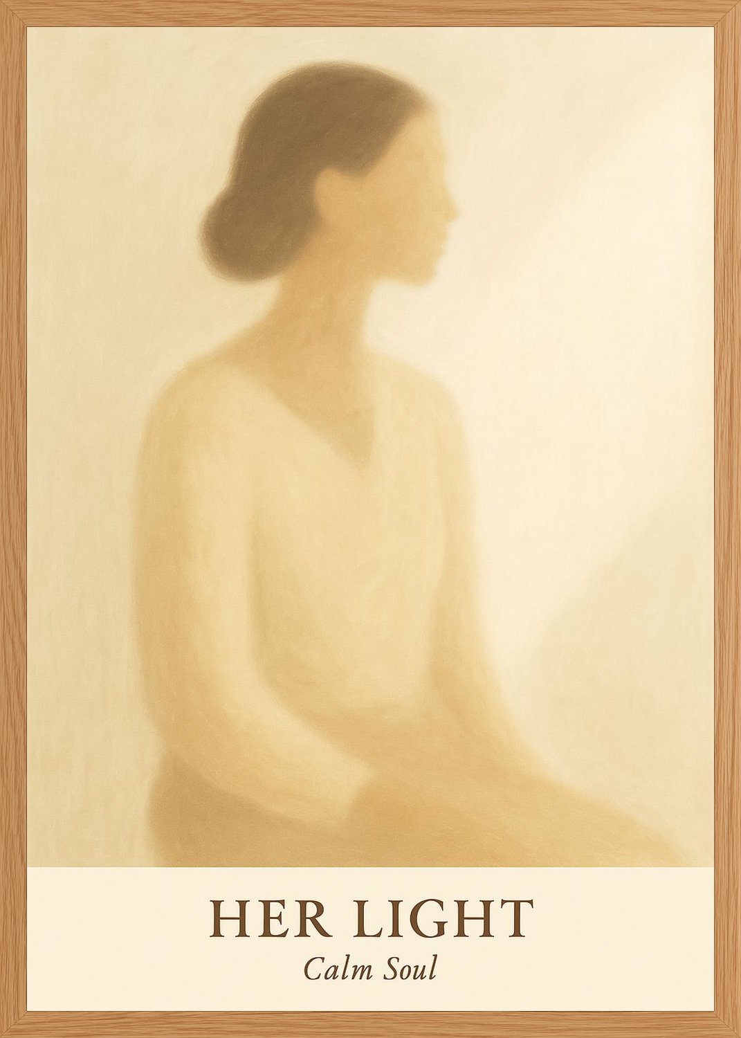 Poster in oak frame