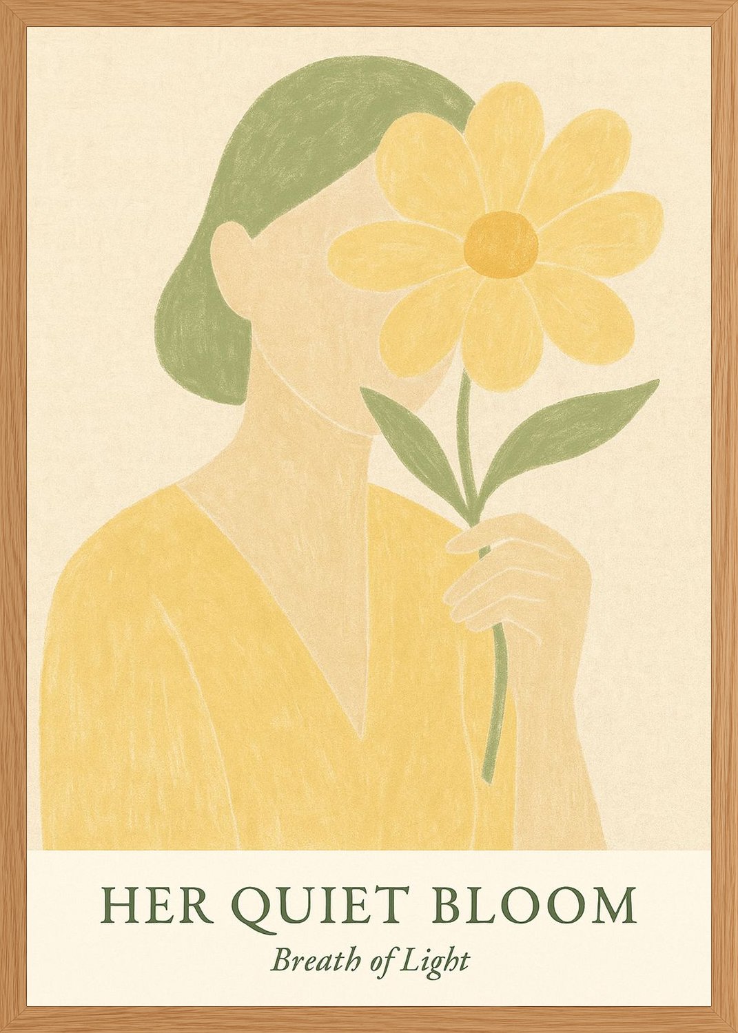 Poster in oak frame