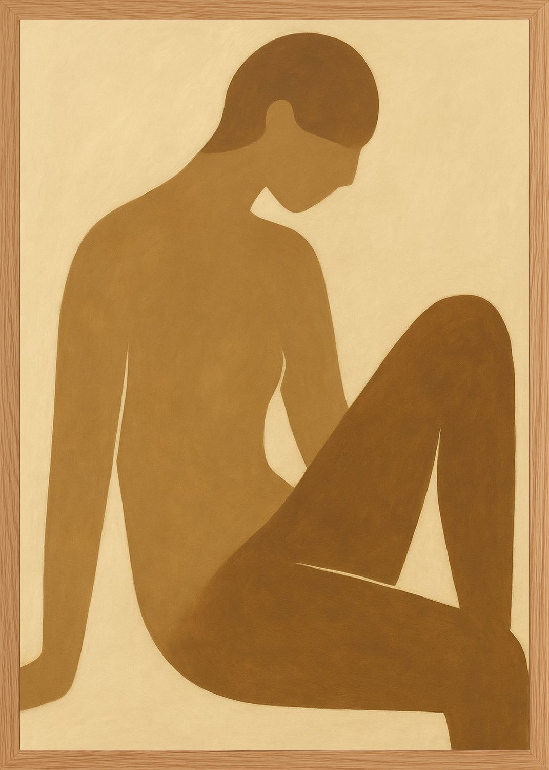 Poster in oak frame