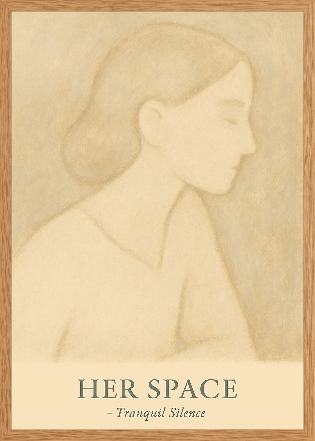 Poster in oak frame