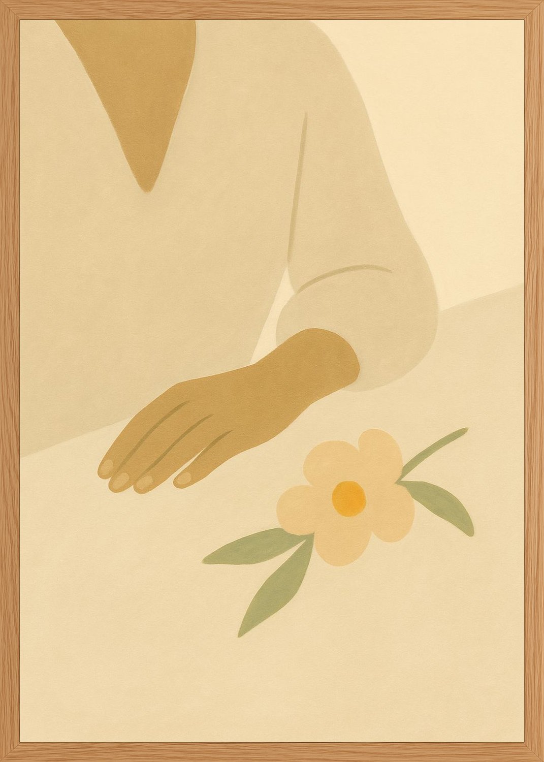 Poster in oak frame