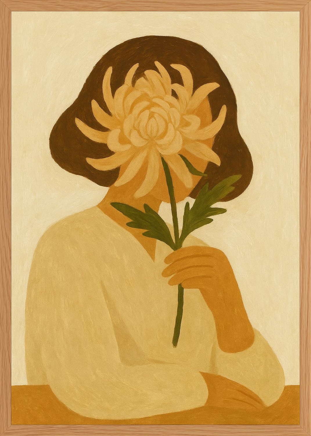 Poster in oak frame