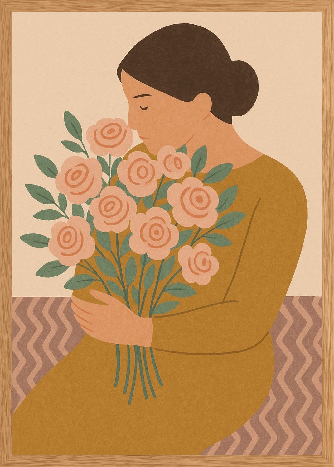 Poster in oak frame