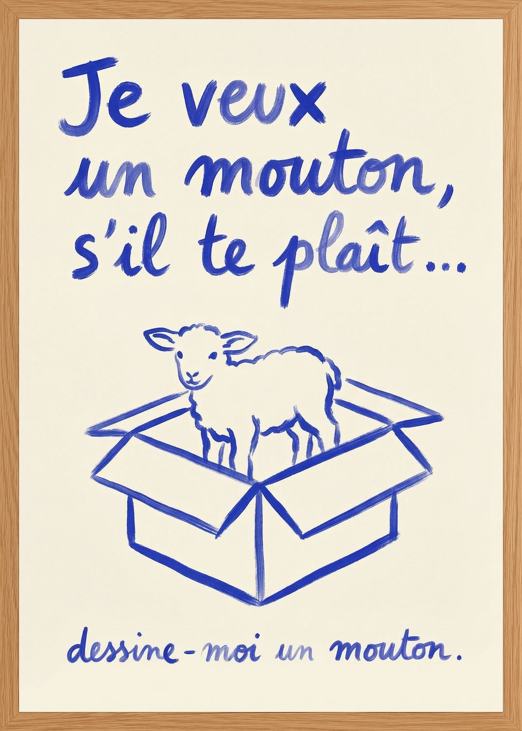 Poster in oak frame