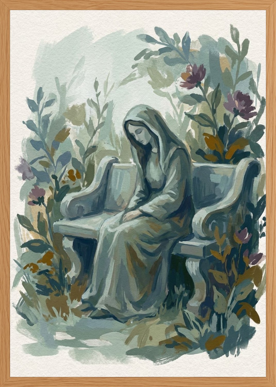 Poster in oak frame