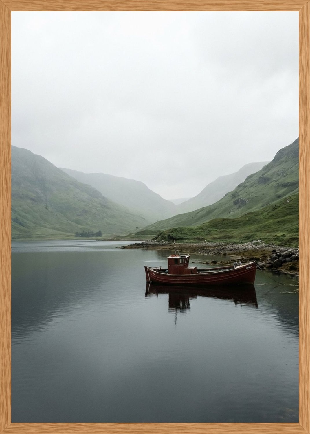 Poster in oak frame