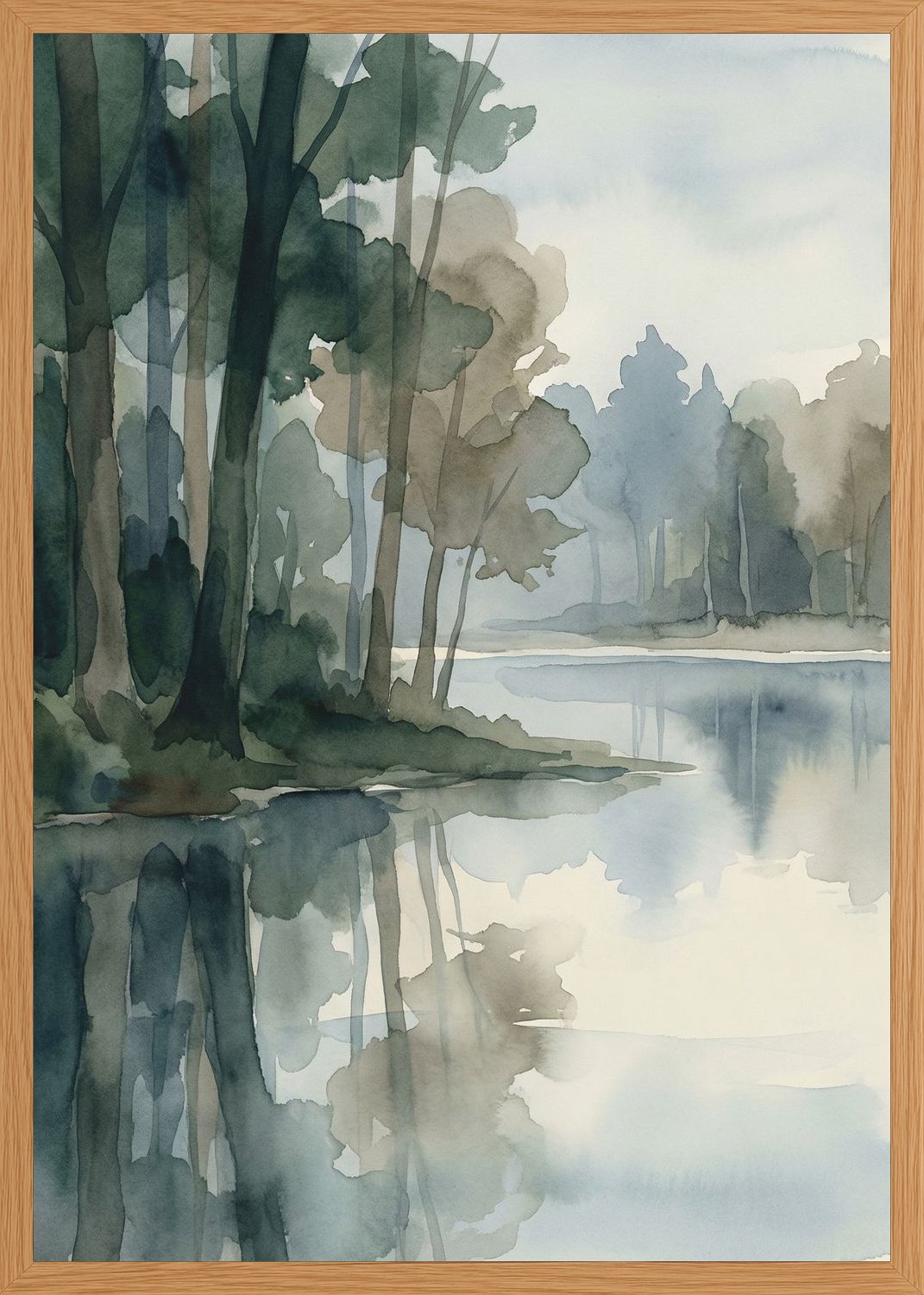Poster in oak frame